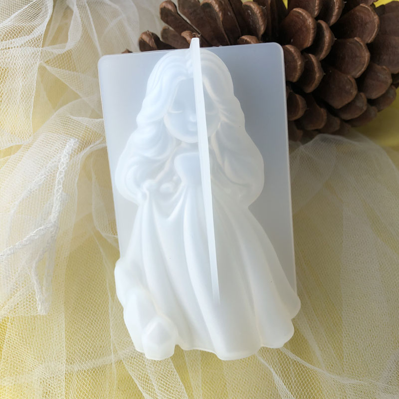 Melt Pour Soap Base - 3D Sevimli Prenses Silikon Mum Kalıp