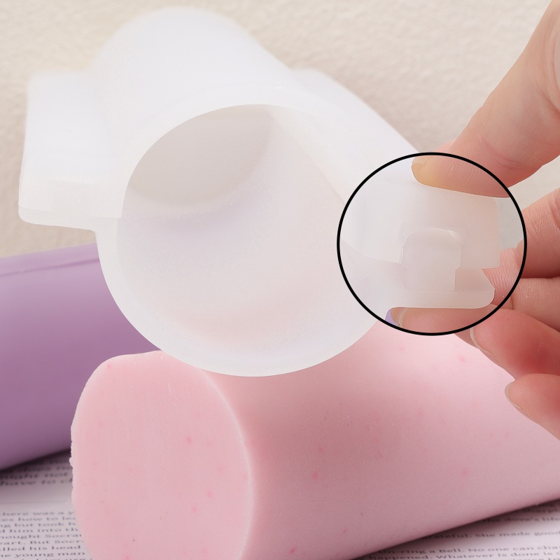 Soap Making Activity - Uzun Kalp Şeklinde Silikon Sabun Kalıbı