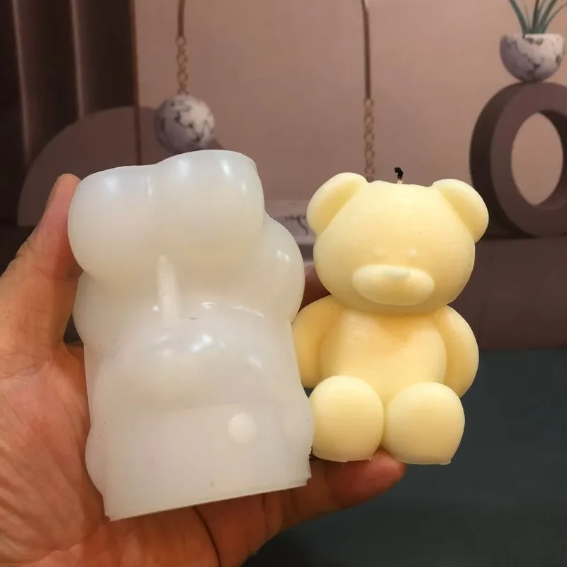 Soap Making Experiment - 3D Ayı Silikon Mum Kalıp DIY