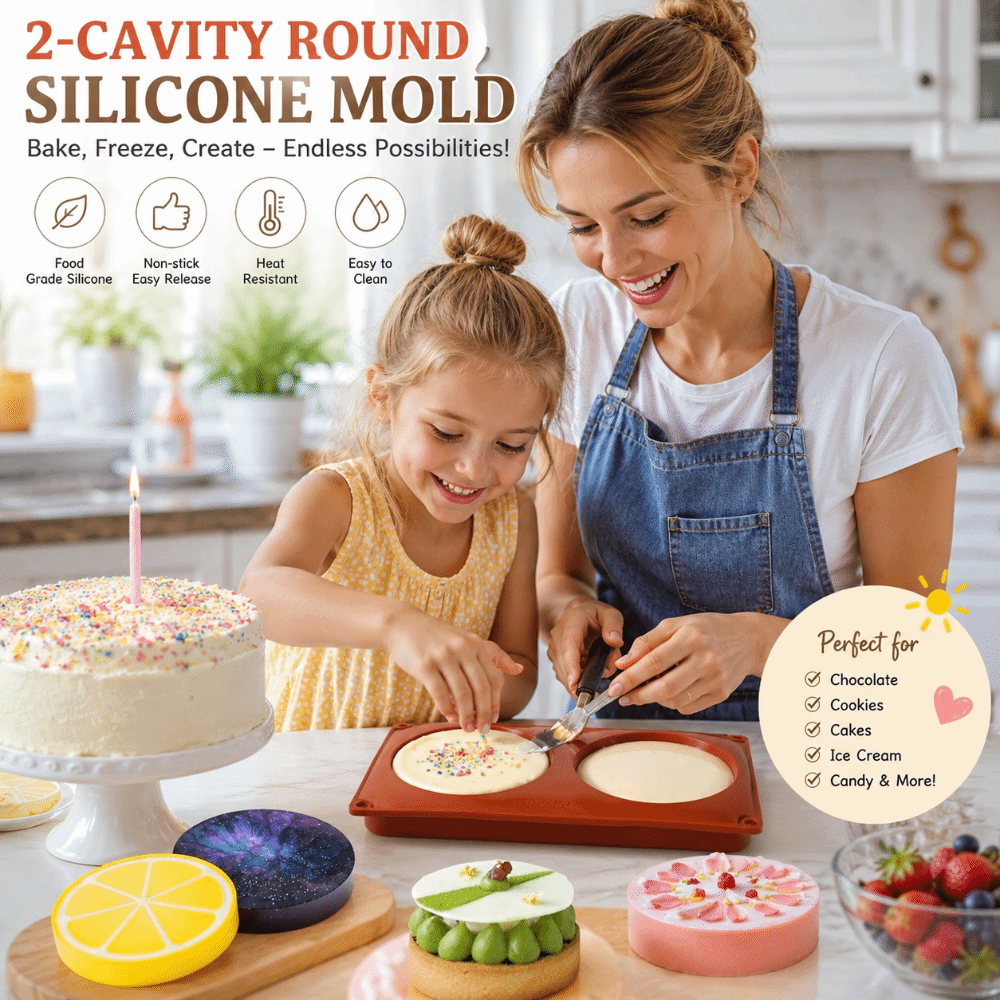 Soap Making Activity - Silindir Şekilli Silikon Pişirme Kalıbı Büyük