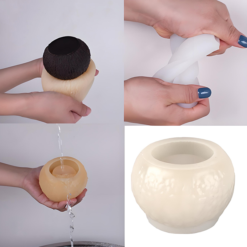 Melt Pour Soap Base - 3D Simülasyon Hindistan Cevizi Silikon Kalıp