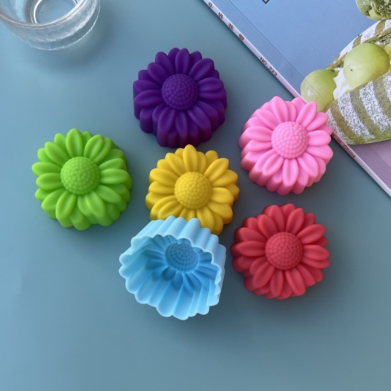 Melt Pour Soap Base - 6 adet Set yapışmaz çiçek tasarımları