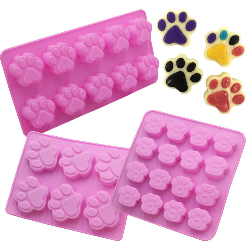 Melt Pour Soap Base - Kedi Pençe Şekli Çikolata silikon kalıp
