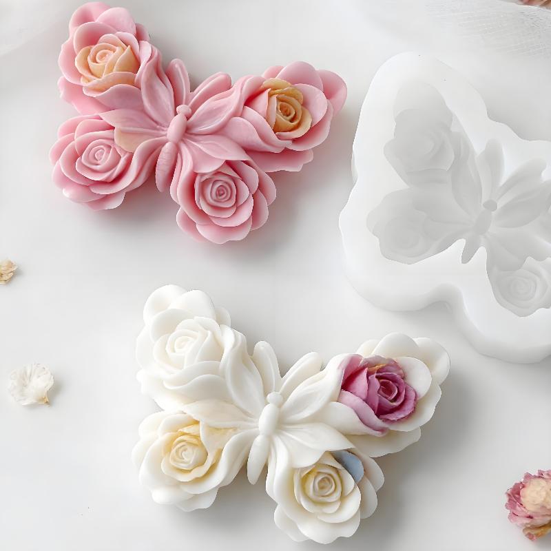 DIY Gül Kelebek Formu silikon  - Melt Pour Soap Base incelemesi ve fiyatı